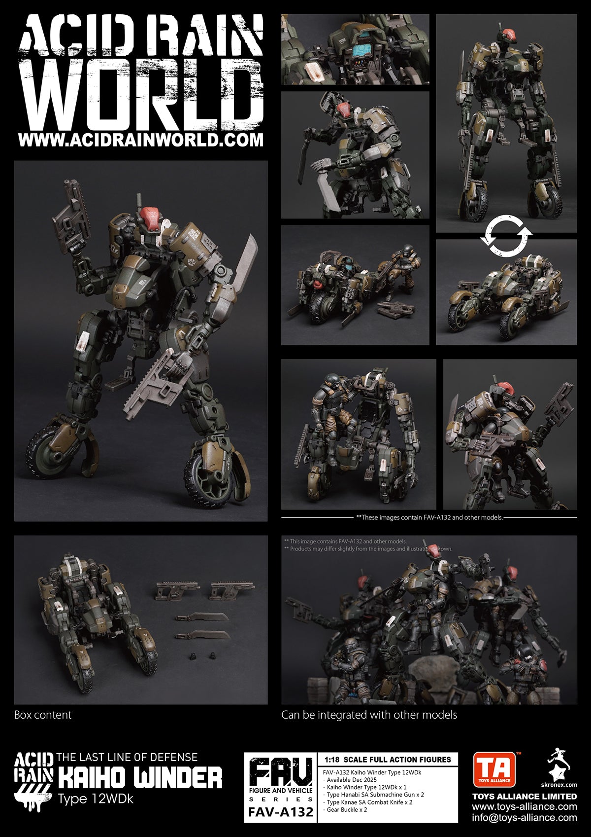 ACID RAIN TOYS ALLIANCE LIMITED 1/18 SCALE FAV-A132 KAIHO WINDER TYPE