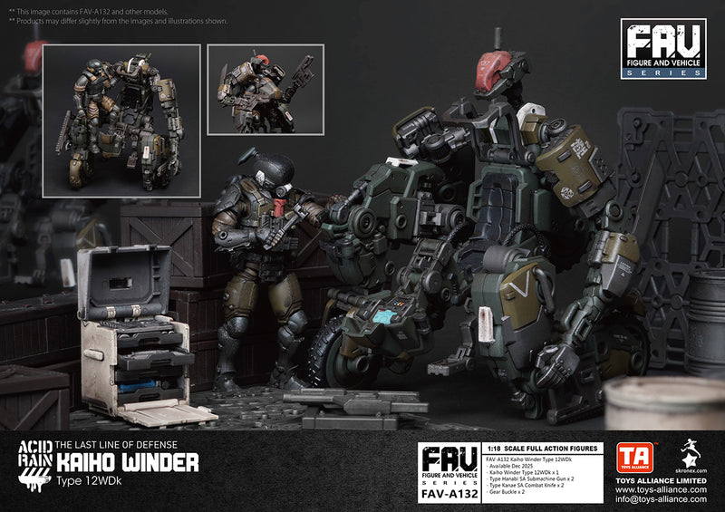 ACID RAIN TOYS ALLIANCE LIMITED 1/18 SCALE FAV-A132 KAIHO WINDER TYPE 12WDK