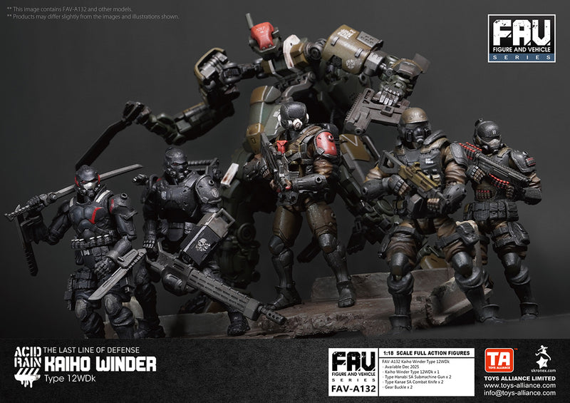 ACID RAIN TOYS ALLIANCE LIMITED 1/18 SCALE FAV-A132 KAIHO WINDER TYPE 12WDK