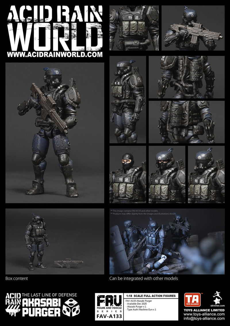 ACID RAIN TOYS ALLIANCE LIMITED 1/18 SCALE FAV-A133 AKASABI PURGER