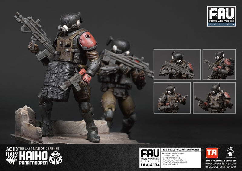 ACID RAIN TOYS ALLIANCE LIMITED 1/18 SCALE FAV-A134 KAIHO PARATROOPER