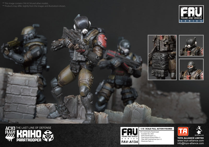 ACID RAIN TOYS ALLIANCE LIMITED 1/18 SCALE FAV-A134 KAIHO PARATROOPER