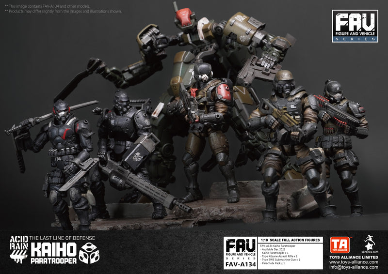 ACID RAIN TOYS ALLIANCE LIMITED 1/18 SCALE FAV-A134 KAIHO PARATROOPER