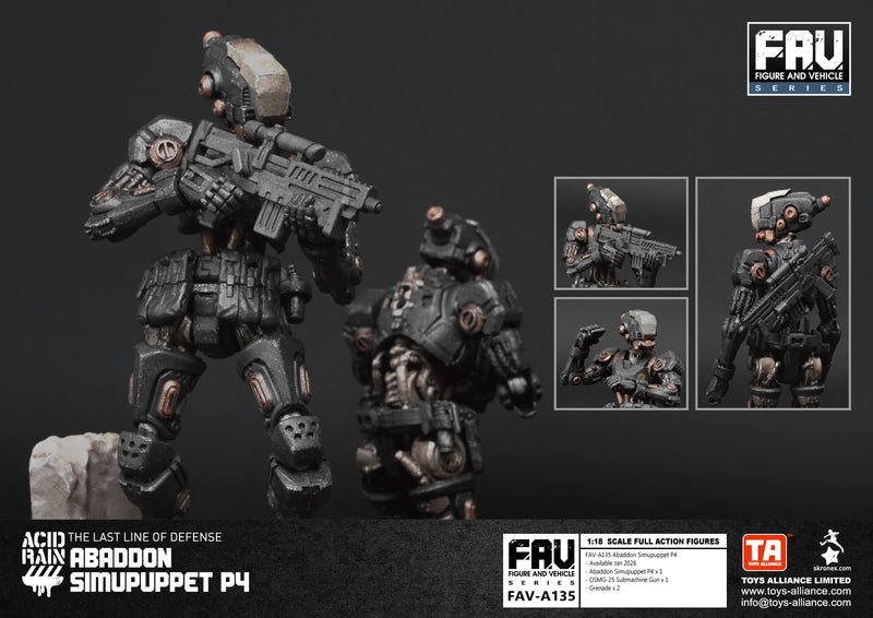 ACID RAIN TOYS ALLIANCE LIMITED 1/18 SCALE FAV-A135 ABADDON SIMUPUPPET P4