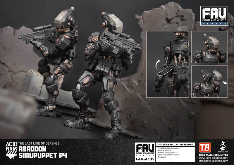 ACID RAIN TOYS ALLIANCE LIMITED 1/18 SCALE FAV-A135 ABADDON SIMUPUPPET P4
