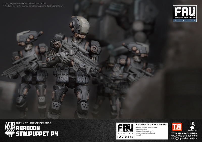 ACID RAIN TOYS ALLIANCE LIMITED 1/18 SCALE FAV-A135 ABADDON SIMUPUPPET P4