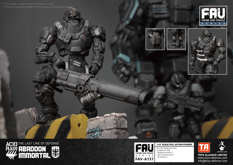 ACID RAIN TOYS ALLIANCE LIMITED 1/18 SCALE FAV-A137 ABADDON IMMORTAL