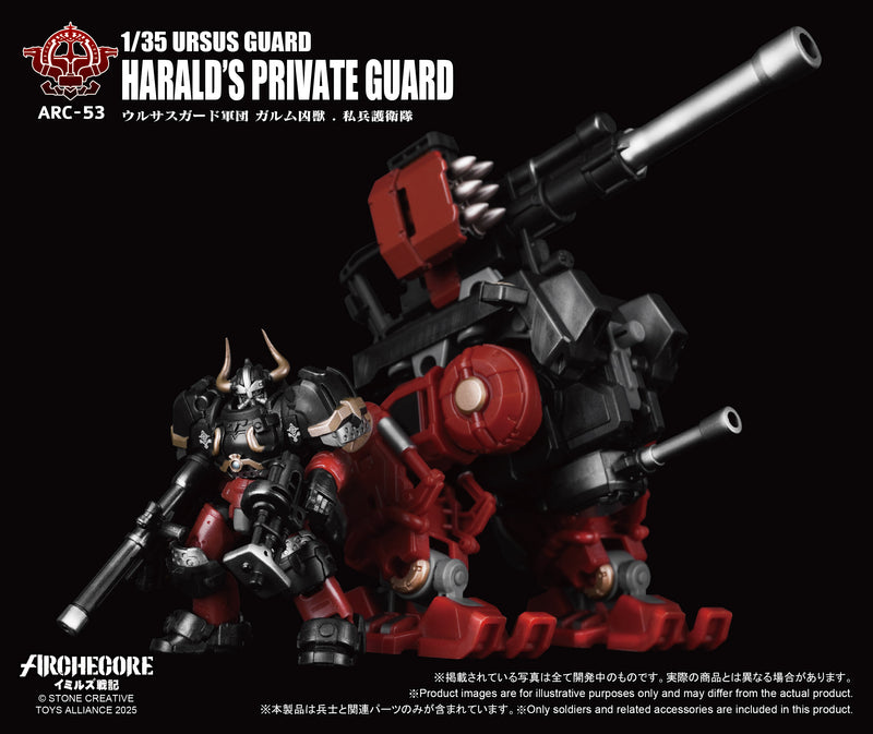 ARCHECORE SAGA OF YMIRUS TOYS ALLIANCE LIMITED 1/35 SCALE ARC-53 URSUS GUARD GARMR THE BEAST-HARALD'S PRIVATE GUARD