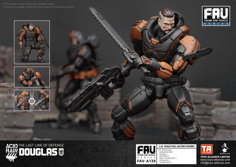 ACID RAIN TOYS ALLIANCE LIMITED 1/18 SCALE FAV-A138 DOUGLAS
