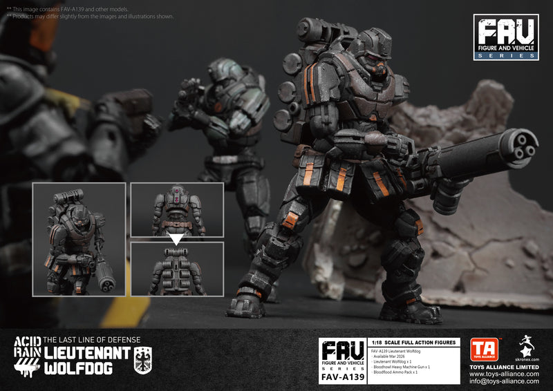 ACID RAIN TOYS ALLIANCE LIMITED 1/18 SCALE FAV-A139 LIEUTENANT WOLFDOG