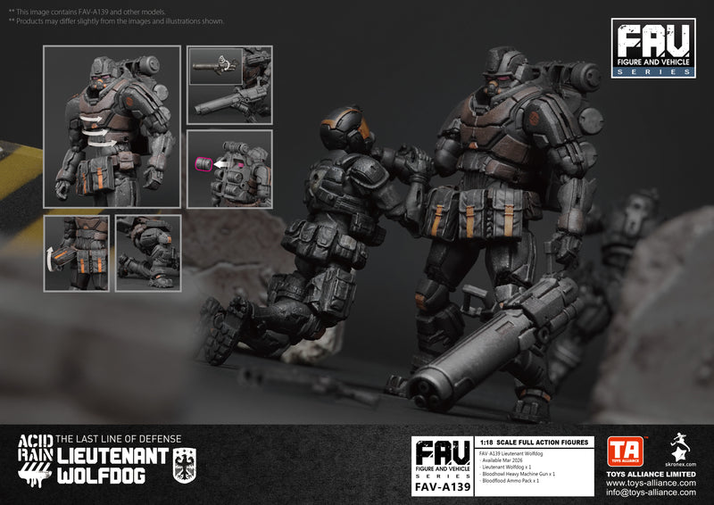 ACID RAIN TOYS ALLIANCE LIMITED 1/18 SCALE FAV-A139 LIEUTENANT WOLFDOG