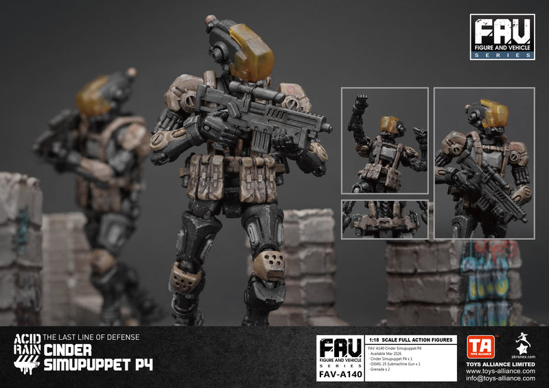 ACID RAIN TOYS ALLIANCE LIMITED 1/18 SCALE FAV-A140 CINDER SIMUPUPPET P4