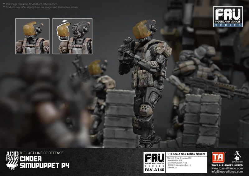 ACID RAIN TOYS ALLIANCE LIMITED 1/18 SCALE FAV-A140 CINDER SIMUPUPPET P4