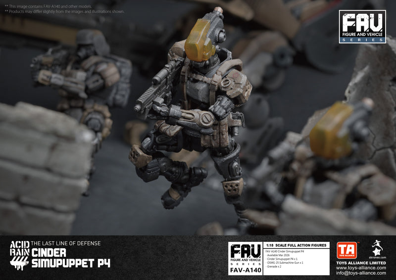 ACID RAIN TOYS ALLIANCE LIMITED 1/18 SCALE FAV-A140 CINDER SIMUPUPPET P4