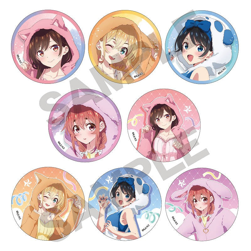 Rent-A-Girlfriend Crux Trading Can Badge Kemomimi Hoodie(1 Random)