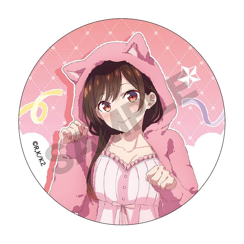 Rent-A-Girlfriend Crux Trading Can Badge Kemomimi Hoodie(1 Random)