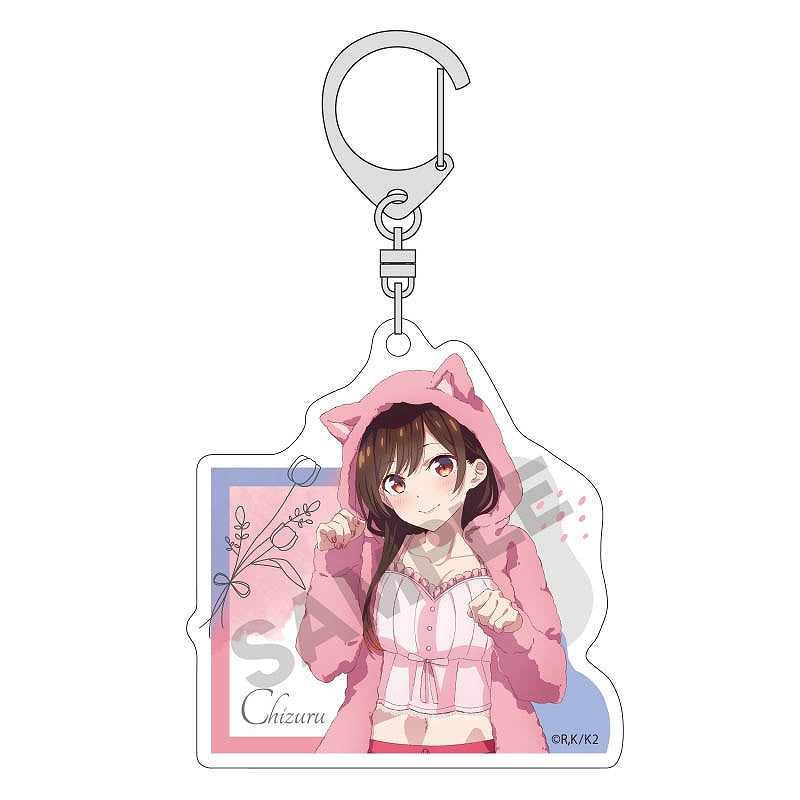 Rent-A-Girlfriend Crux Trading Acrylic Key Chain Kemomimi Hoodie(1 Random)