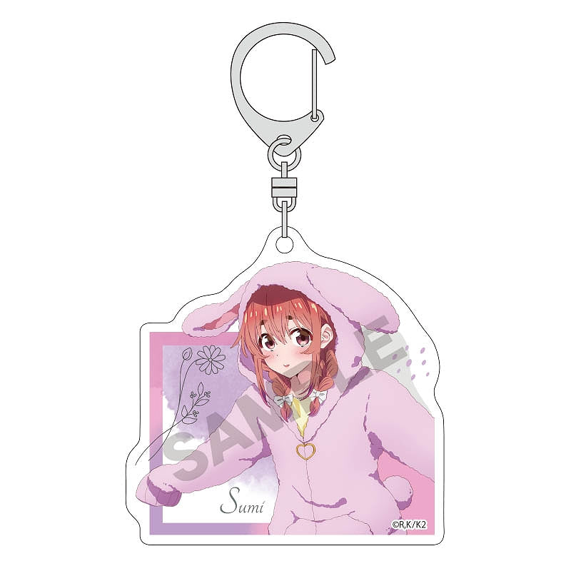 Rent-A-Girlfriend Crux Trading Acrylic Key Chain Kemomimi Hoodie(1 Random)