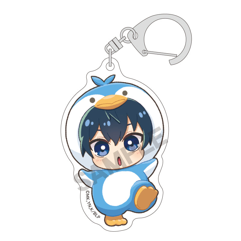 Blue Lock Crux Trading Acrylic Key Chain Kigurumins Cool(1 Random)