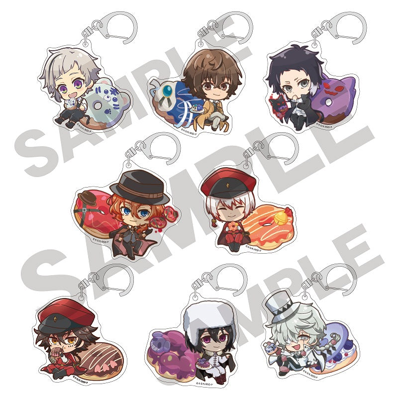 Bungo Stray Dogs Crux Trading Acrylic Key Chain Chara Peko Donut (1 Random)