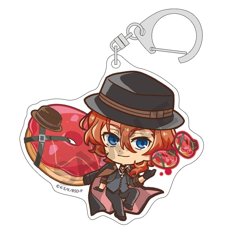 Bungo Stray Dogs Crux Trading Acrylic Key Chain Chara Peko Donut (1 Random)