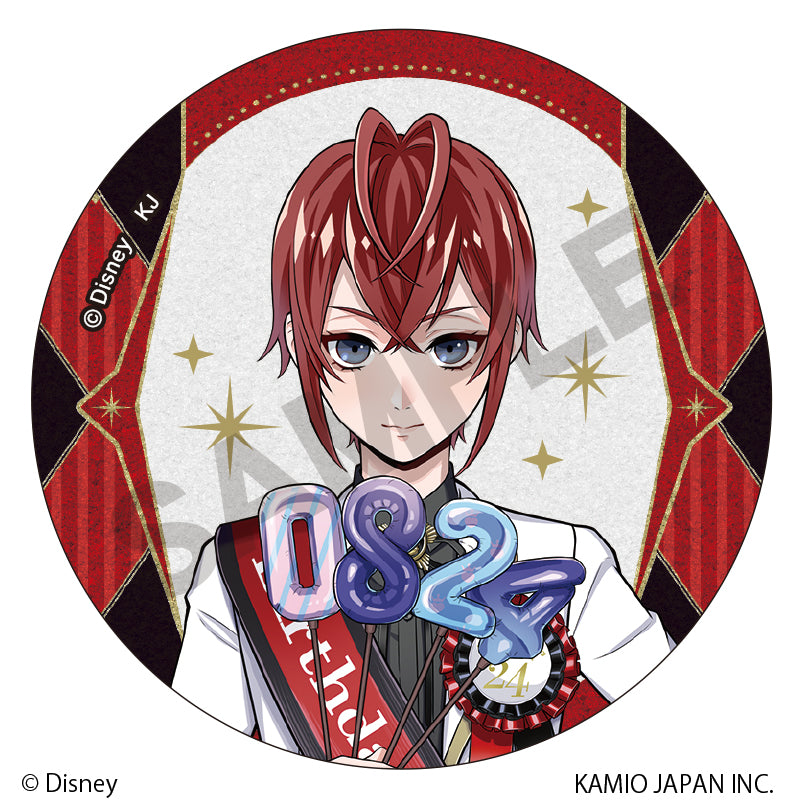 Disney Twisted Wonderland Crux Trading Glitter Can Badge Vol.1 Omekashi Birthday (1 Random)