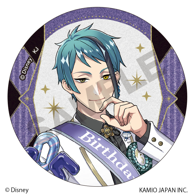 Disney Twisted Wonderland Crux Trading Glitter Can Badge Vol.1 Omekashi Birthday (1 Random)