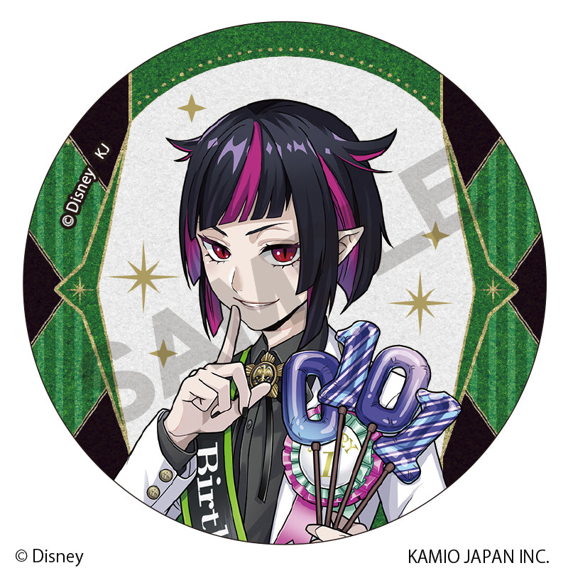 Disney Twisted Wonderland Crux Trading Glitter Can Badge Vol.2 Omekashi Birthday (1 Random)
