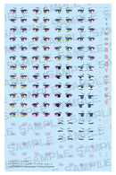 Megami Device Kotobukiya Desire Maiden Raider Eye Decal Set