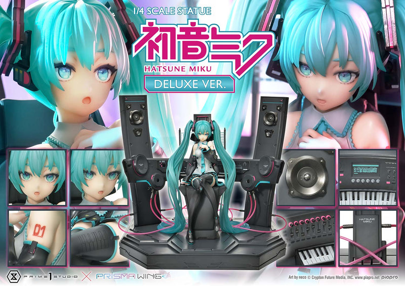 Vocaloid Piapro Characters Prime 1 Studio PRISMA WING Hatsune Miku Art by neco DX Edition 1/4 Scale Statue