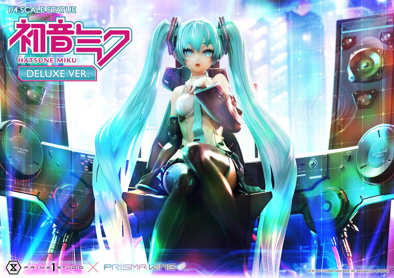 Vocaloid Piapro Characters Prime 1 Studio PRISMA WING Hatsune Miku Art by neco DX Edition 1/4 Scale Statue