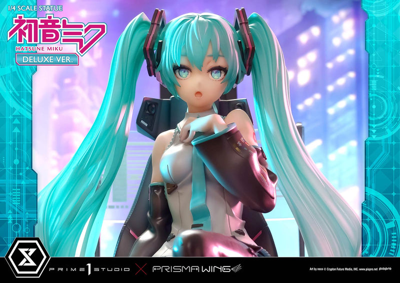 Vocaloid Piapro Characters Prime 1 Studio PRISMA WING Hatsune Miku Art by neco DX Edition 1/4 Scale Statue