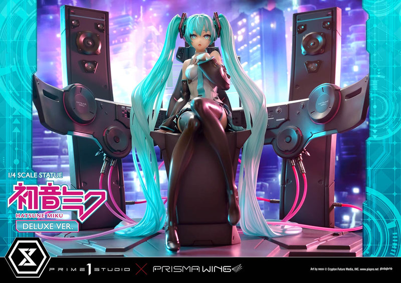 Vocaloid Piapro Characters Prime 1 Studio PRISMA WING Hatsune Miku Art by neco DX Edition 1/4 Scale Statue