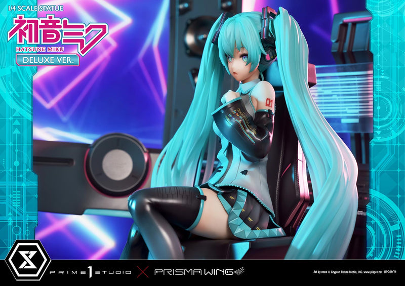 Vocaloid Piapro Characters Prime 1 Studio PRISMA WING Hatsune Miku Art by neco DX Edition 1/4 Scale Statue