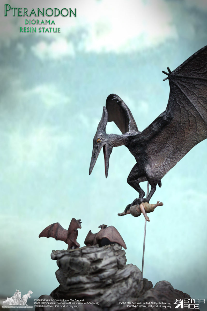 One Million Years B.C. STAR ACE TOYS Pteranodon Diorama Statue