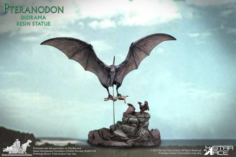 One Million Years B.C. STAR ACE TOYS Pteranodon Diorama Statue