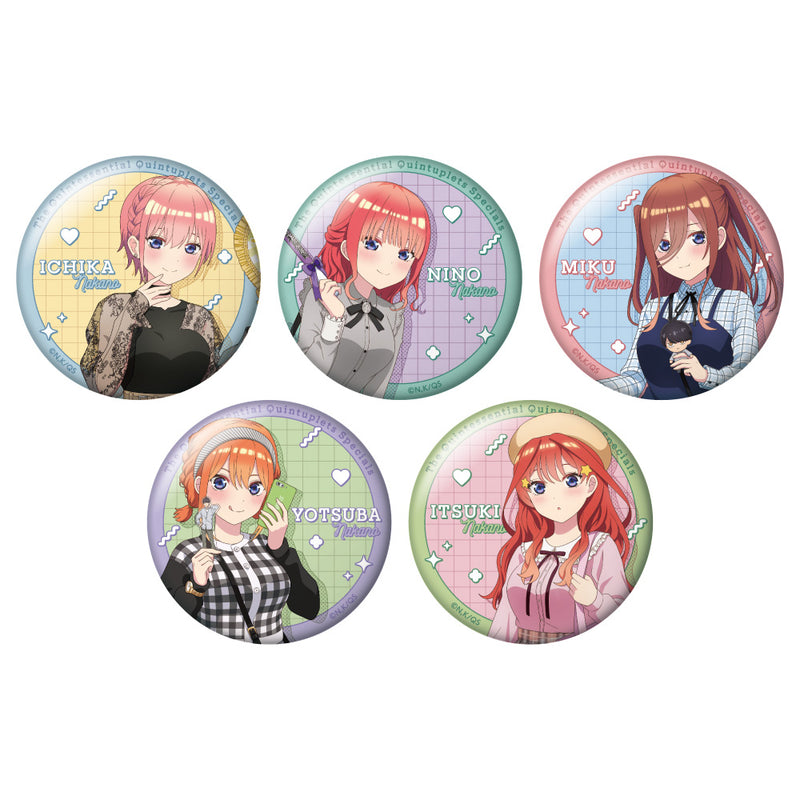 The Quintessential Quintuplets Specials Caravan Trading Original Illustration Can Badge
