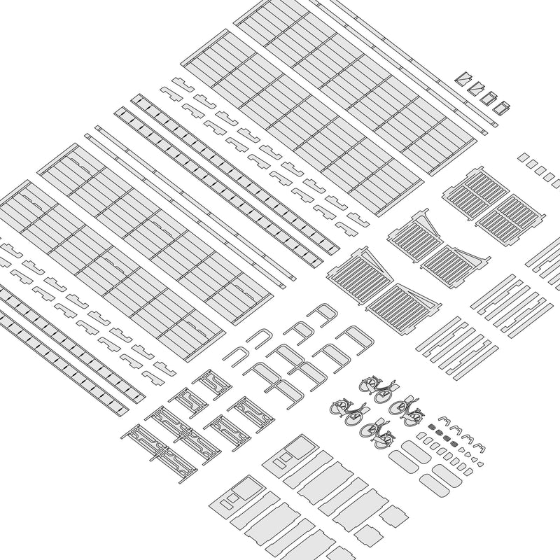PLUM 1/80 Scale Paper Kit Town Corner Accessory Series vol.1