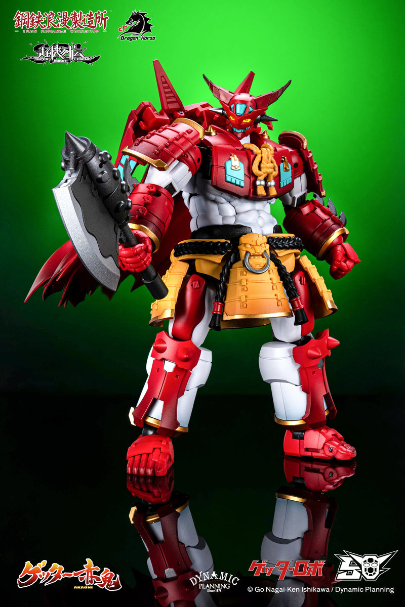 SUPER ROBOT LEGEND DRAGON HORSE x IRON ROMANCE WORKSHOP GETTER-AKAONI TRANSFORMABLE ACTION FIGURE