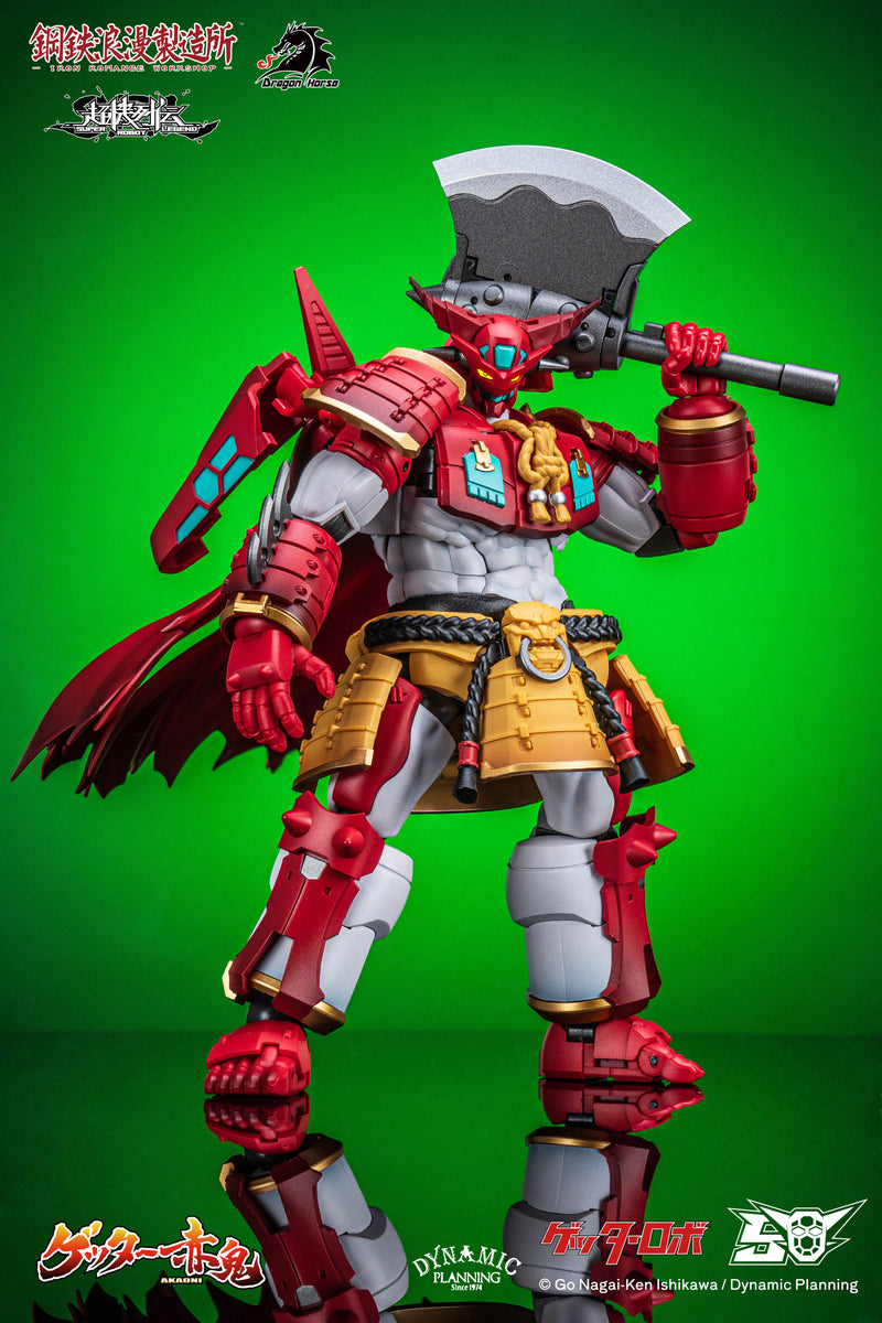 SUPER ROBOT LEGEND DRAGON HORSE x IRON ROMANCE WORKSHOP GETTER-AKAONI TRANSFORMABLE ACTION FIGURE