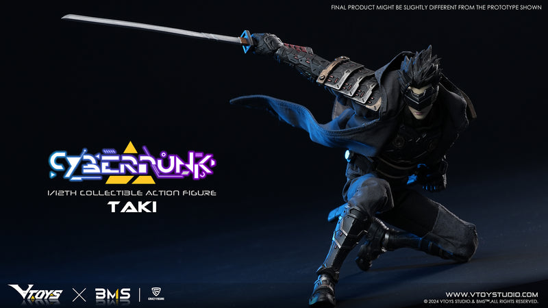 CYBERPUNK SERIES VTOYS x BMS x CF SAMURAI TAKI 1/12 SCALE ACTION FIGURE