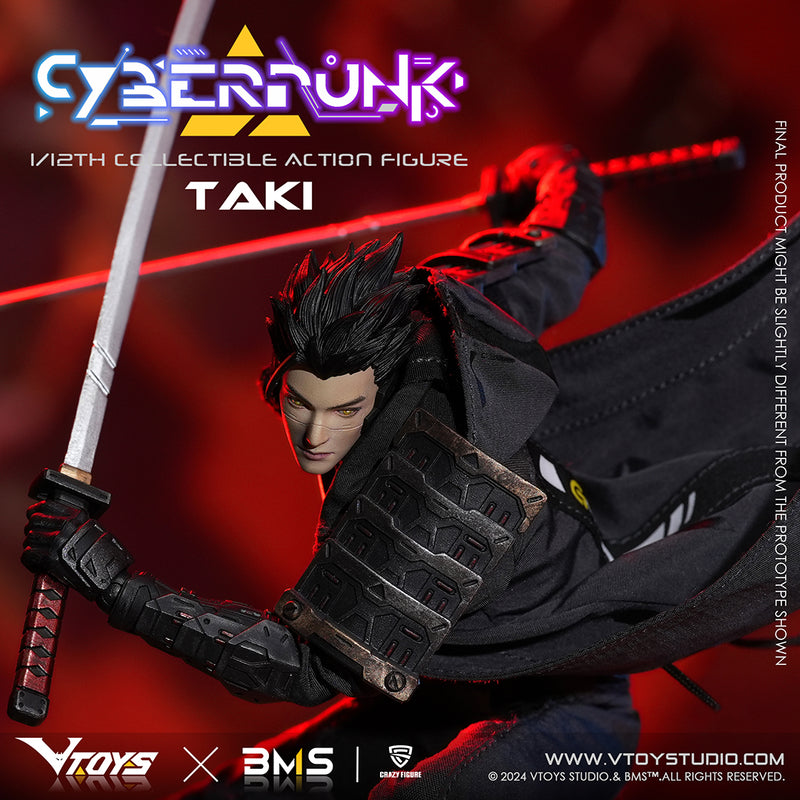 CYBERPUNK SERIES VTOYS x BMS x CF SAMURAI TAKI 1/12 SCALE ACTION FIGURE
