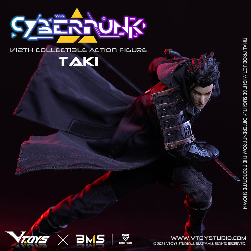 CYBERPUNK SERIES VTOYS x BMS x CF SAMURAI TAKI 1/12 SCALE ACTION FIGURE