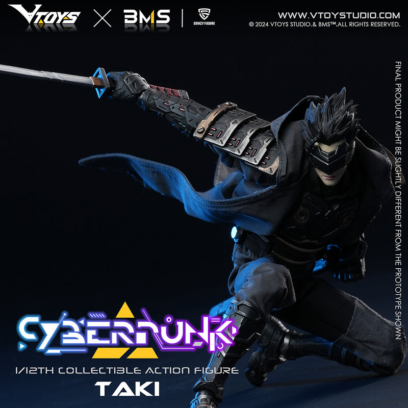 CYBERPUNK SERIES VTOYS x BMS x CF SAMURAI TAKI 1/12 SCALE ACTION FIGURE