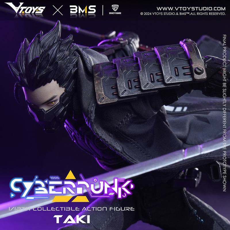 CYBERPUNK SERIES VTOYS x BMS x CF SAMURAI TAKI 1/12 SCALE ACTION FIGURE