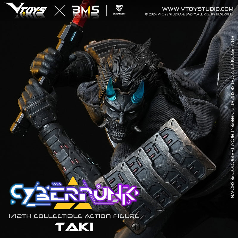 CYBERPUNK SERIES VTOYS x BMS x CF SAMURAI TAKI 1/12 SCALE ACTION FIGURE