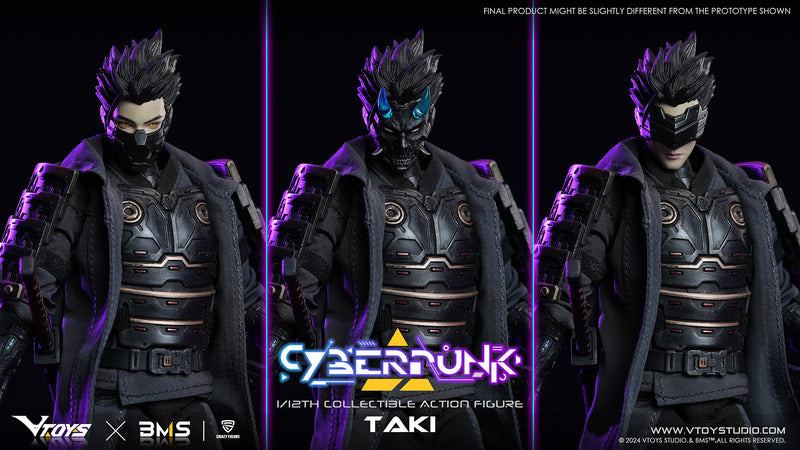 CYBERPUNK SERIES VTOYS x BMS x CF SAMURAI TAKI 1/12 SCALE ACTION FIGURE
