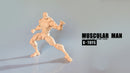 K-TOYS 1/12 SCALE ACTION FIGURE FIGURE MUSCULAR MAN BODY KT01B NORMAL SKIN