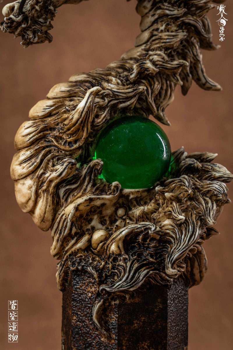 NIHILITY CREATION AZURE DRAGON OF WOOD RESIN STATUE