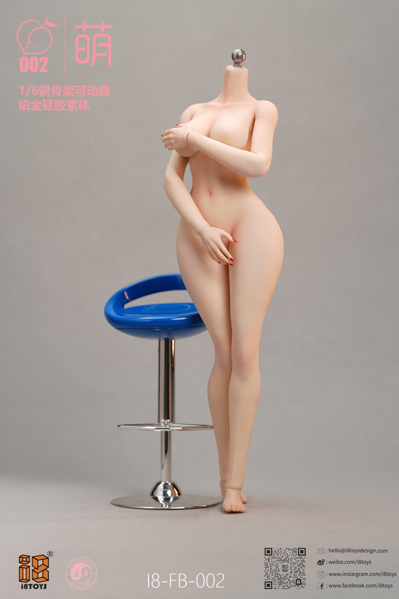 MENG SERIES I8TOYS 1/6 SCALE SEAMLESS ACTIONAL FEMALE BODY I8-FB-002-A (ARTICULATED BREAST VER.)